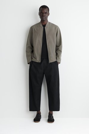 COS Men's Panelled Bomber Jacket in Grey