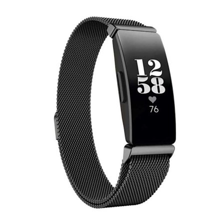 Fitbit Inspire HR Armband Milanesisk Loop Svart