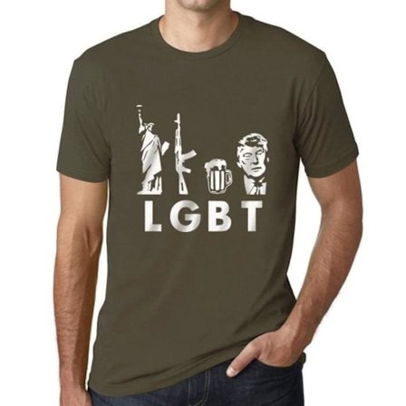 Lgbt Liberty Guns Beer T-shirt för män – Lgbt Liberty Guns Beer – Vintage T-shirt