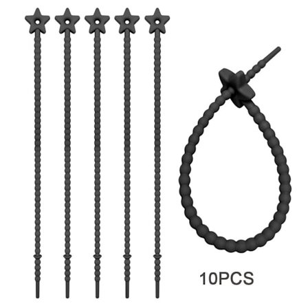 10 st buntband silikonrep FÄRG 1 FÄRG 1
