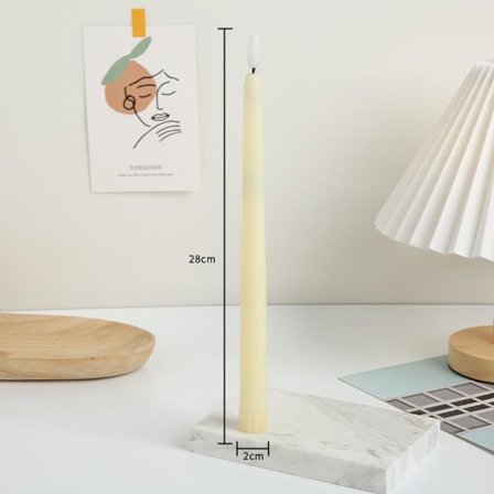 LED-lys batteridrevne lange lys fjernbetjening version 6 stk 6 stk/Beige