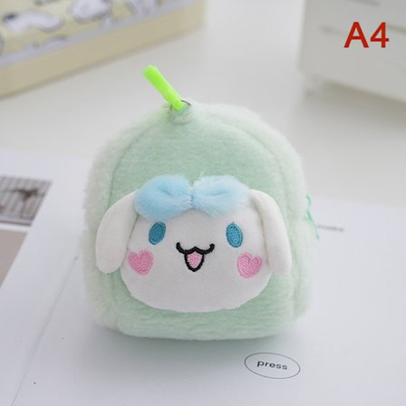 Ny Anime Kawaii Plys Møntpung Lynlås Skift Pung Mini Wall