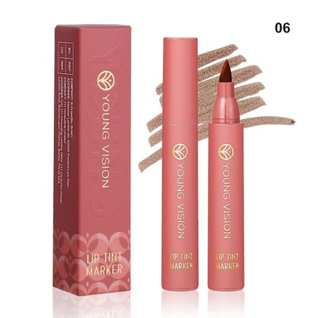 6-fargers matt, langvarig leppestiftsett med vannresistent leppefarge