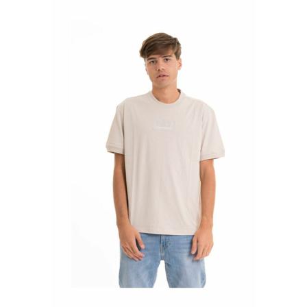 Emporio Armani Ea7, T-Shirts Beige, Heren, Maat:XL