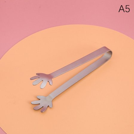 Miniklämmor i rostfritt stål för sockerbitar Iskubpincett D