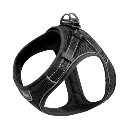 Selected by ZOO - Sele Rufus Soft Adjustable S Hals 20 mm x 34-44 cm Bryst 20 mm x 46-54 cm Sort - Hund - Halsbånd - ZOO.no