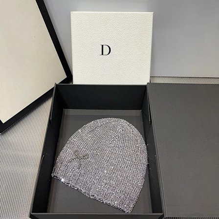 Paillet Hat Dame Efterår og Vinter Koreansk Stil Kold Hat Alsidig Street Style Strikket Hat Moderigtig Ansigt-Afslørende Lille Pullover Hat