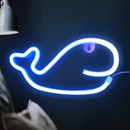 Neon Skilte til Vægdekoration, USB/Batteridrevet