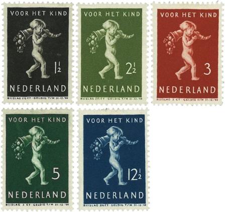 Holland 1939 - NVPH 327-331 - Ubrugt