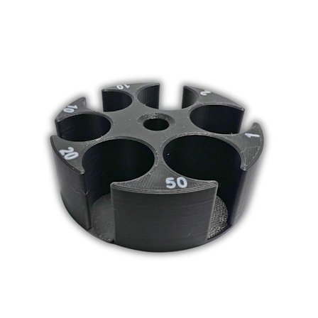 Mynthållare EUR Euro mynt svart/vit