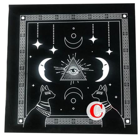Tarotkort Bordsduk Flanell Spådomsaltare Schackspel Fortu C one size C one size