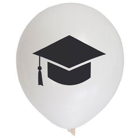 Ballonger Eksamenshatter Hvite