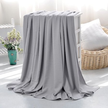 100*150cm Viilentävä peitto - Viilentävä peitto unihäiriöihin ja yöhikoiluun, jääpeitto kaikkiin vuodenaikoihin, ultrakevyt ja viileä peitto harmaa