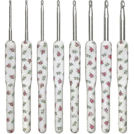 Ergonomiset virkkuukoukut, virkkuukoukkusetti, värikäs virkkaussarja virkkaamiseen