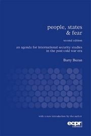 People, States & Fear: An Agenda for International Security Studies in the Post-Cold War Era, ISBN: 9780955248818
