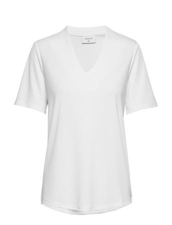 Fqyr-Ss-Bl T-shirts & Tops Short-sleeved Valkoinen FREE/QUENT