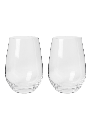 Chateau BONLION Tumblerglas kristall ELISE 36 cl, 2-pack Dricksglas Transparant ONESIZE