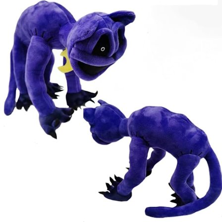 Monster CatNap plyschleksak med poserbara armar, ben och svans