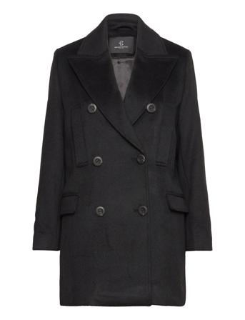 Catarinabbabella Coat Black Bruuns Bazaar
