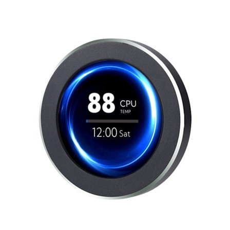 2,8 tum LCD USB Rund datorskärm Displayskärm USB Typ C Sekundär skärm PC CPU GPU RAM Monitor Ambient Screen