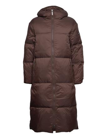 Nora Down Parka Fodrad Rock Brun Lexington Clothing