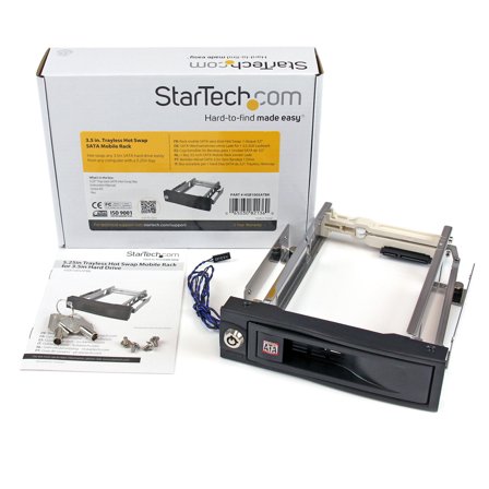 StarTech 5.25" Trayless Hot Swap Mobile Rack for 3.5" Hard Drive