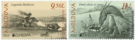 Moldavien - EUROPA 2022 Sagn & myter - Stemplet sæt
