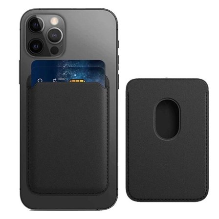 Svart Magsafe-kortholder for iPhone svart