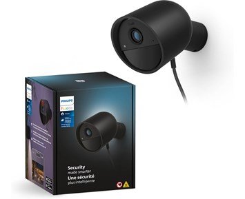 Hue Secure Camera Wired Black 1pk - Philips Hue Secure övervakningskamera med HD-upplösning