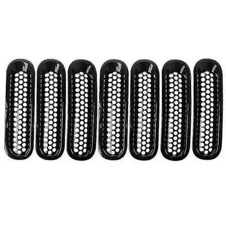 Til 2007-2017 til Jeep til Wrangler JK Mat Sort Front Indsats Mesh Grill Trim