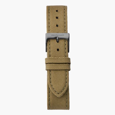 Grünes Nylon - Gun Metal - 36mm