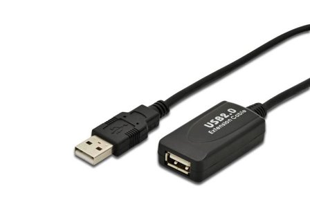 Digitus USB 2.0 Active Extension Cable - USB-utvider - USB, USB 2.0