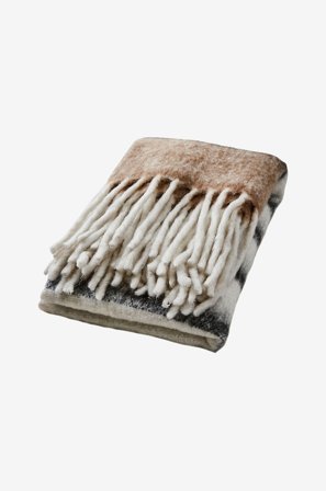 Affari of Sweden - Peitto Frasse - Beige - Torkkupeitot - 130X160 - - Homeroom