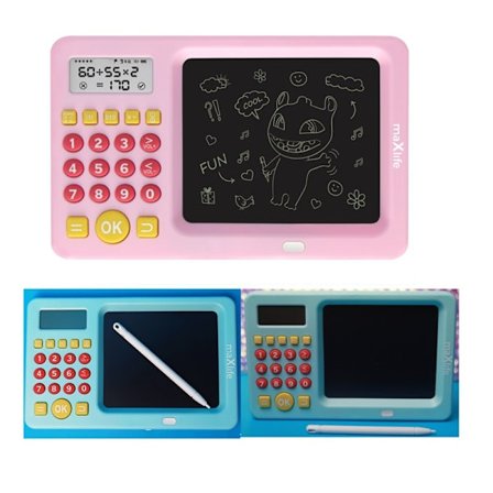 Elektronisk tegnebræt med lommeregner til børn - Pink