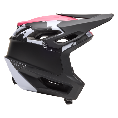 Casque VTT Downhill FOX Dropframe Pro Digi Image Noir/Blanc L