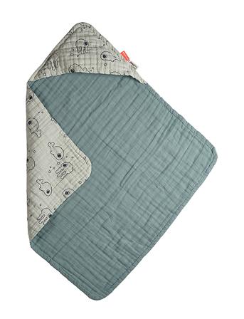 Håndklæde M/Hætte Sea Friends Blå Blue D By Deer