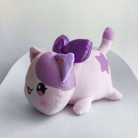 Meemeows Food Aphmau kattdocka fylld leksak Plyschdockor Munk 25 cm - Perfet