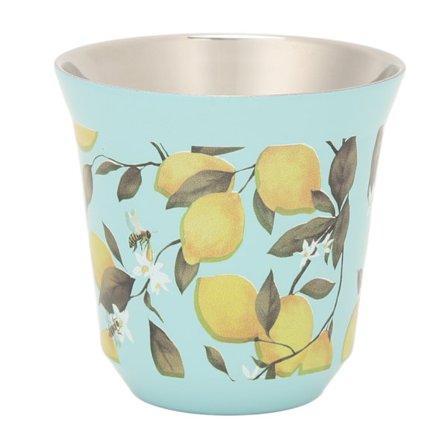 80 ml kaffekrus i rustfrit stål, dobbeltvægget og isoleret til camping og picnic