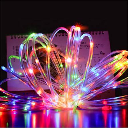 Utomhus Solar String Lights Färg 10m100 Led Light 8 Mode Outdoo Färg10meter100lampa