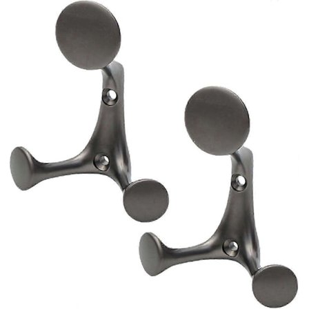 2 stk. væghåndklædekrog badeværelseskrog rustfri stål krog dørfrakkekrog krog håndklædekrog badeværelsesfrakkekroge - rustfrit stål CWV