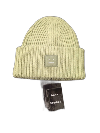 Stickad grön mössa Acne Studios