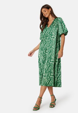 Bubbleroom Occasion Senita Dress Green / Patterned Klær