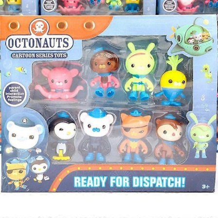 8 stk. Sett Octonauts Actionfigur Dukke Leketøy Barnacles Peso Kwazii Mannskapspakke