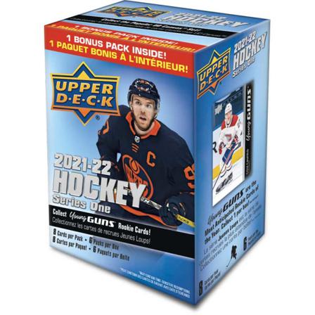 Hockeykort - Hel Blaster Box 2021-22 Upper Deck Serie 1 Nhl