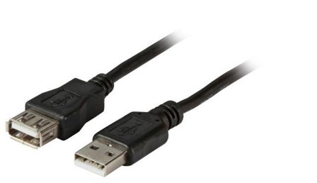 EFB ELEKTRONIK USB2.0 VERLNGERUNGSKABEL A-A ST-BU 1.0M SCHWARZ ENHANCED