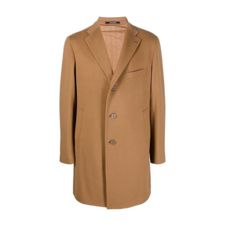 Tagliatore Single-Breasted Coats Brun, Herre Uldfrakker