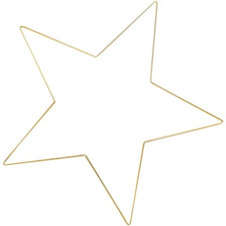 Metalltråd Makramé Ram Pentagramformade Kransringar Blomsterkrans Hantverk Bågar