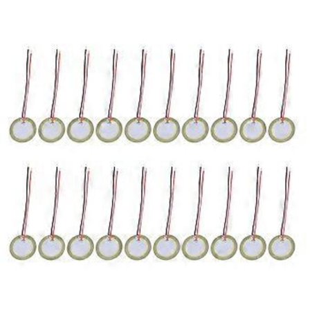20 stk. 20 mm Piezo Disk Membran Elementer Summer Kobberplate Piezoelektriske Keramiske Brikker med Ledninger