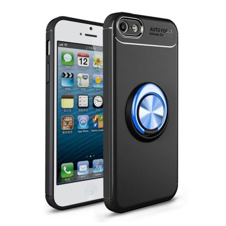 Iphone Se 5 5s Snyggt Hybrid Skal Med En Ring - Svart Blå