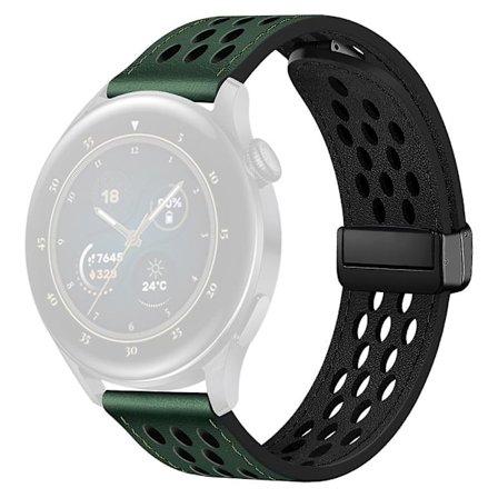 PU-läderarmband med hål för Huawei Watch GT 3 42 mm/GT 3 Pro 20 mm